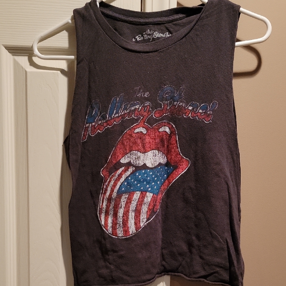 The Rolling Stones  Tank Top - Black and Red